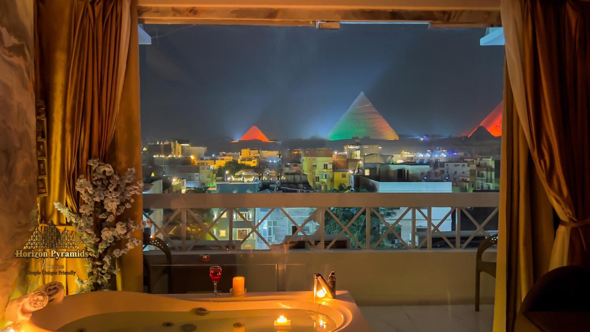 Horizon Pyramid View Inn Kafret el-Gabal Buitenkant foto
